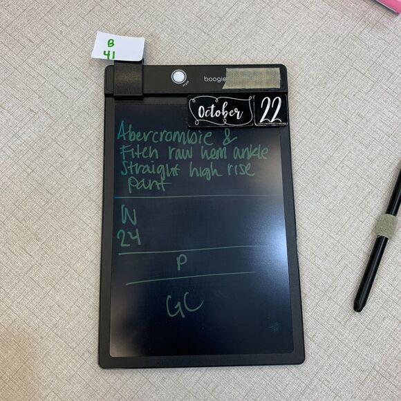 Abercrombie & Fitch Annie High Rise Pant 24 Camo Ankle Straight Tuxedo Stripe - Picture 10 of 11